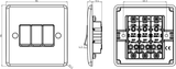 Knightsbridge Curved Edge 10AX 3G 2-Way Switch image