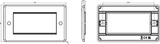 4G Modular Faceplate Side View
