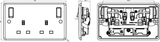 Secondary image of 13A 2G DP Switched Socket