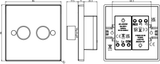 Knightsbridge 2G Dimmer Switch - Detailed View