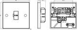 Knightsbridge 13A Fused Spur Unit with Flex Outlet