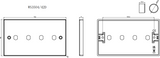 4G Dimmer Plate Image Side View
