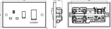 Alternate View of 45A DP Switch & 13A Socket