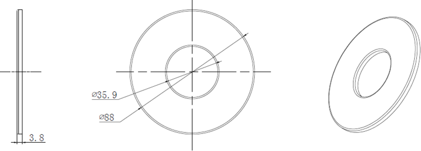 Magnetic Bezel - Polished Brass, Fire Rated Downlight