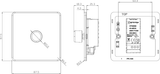 1G 2-way Intelligent Dimmer in Antique Brass finish