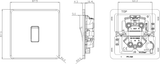 20A 1G DP Switch - Antique Brass