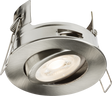 FireNova IP20 Tilt GU10 Fire-rated Open-back Downlight in Brushed Chrome