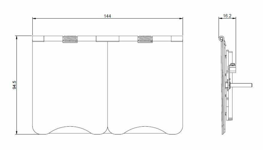 4G Modular Floor Plate - Brushed Chrome