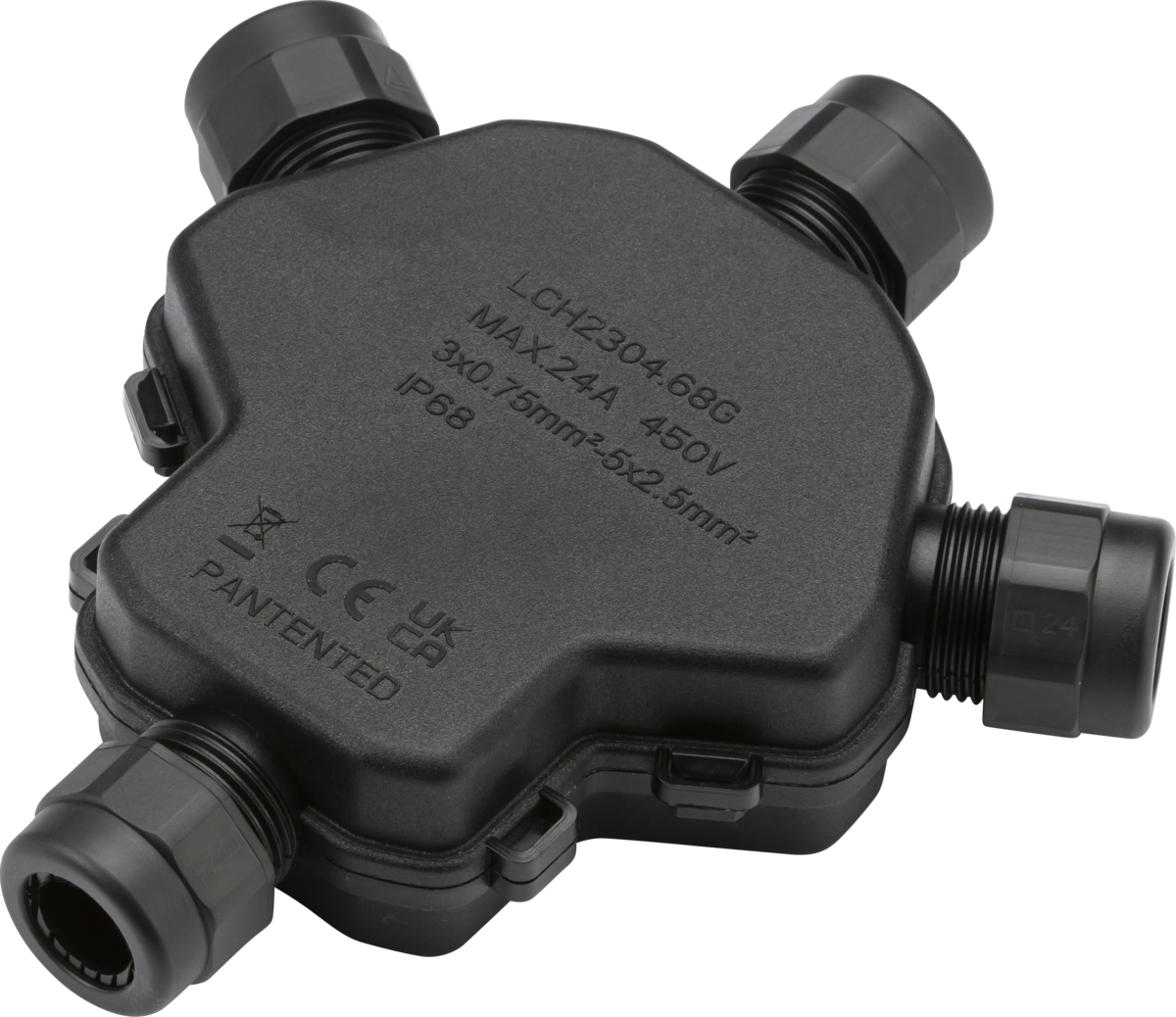 Knightsbridge IP68 4-Way Weatherproof Gel Junction Box