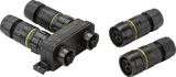 IP68 24A Weatherproof Hub with 3 Outlets - Robust and durable power solution.