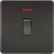 20A 1G DP Switch with Neon - Matt Black