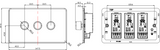 ML Accessories 3G 2-way Intelligent Dimmer - Anthracite Front View