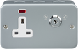 13A DP Lockable Socket with Neon - Ideal for Communal Areas