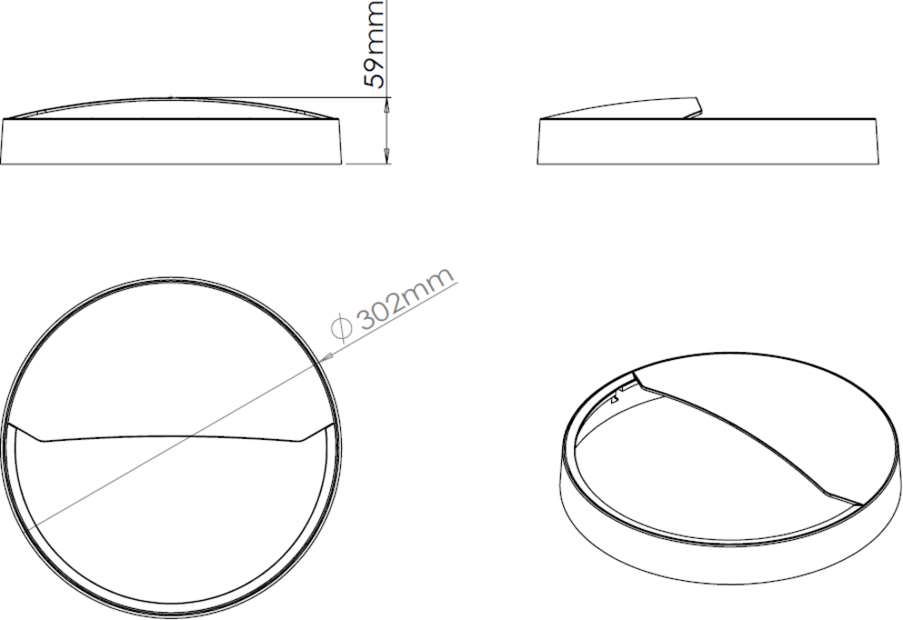 Additional Image of Grey Eyelid Bezel Accessory for BT EVO