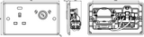 13A DP Lockable Socket with Neon - Side View