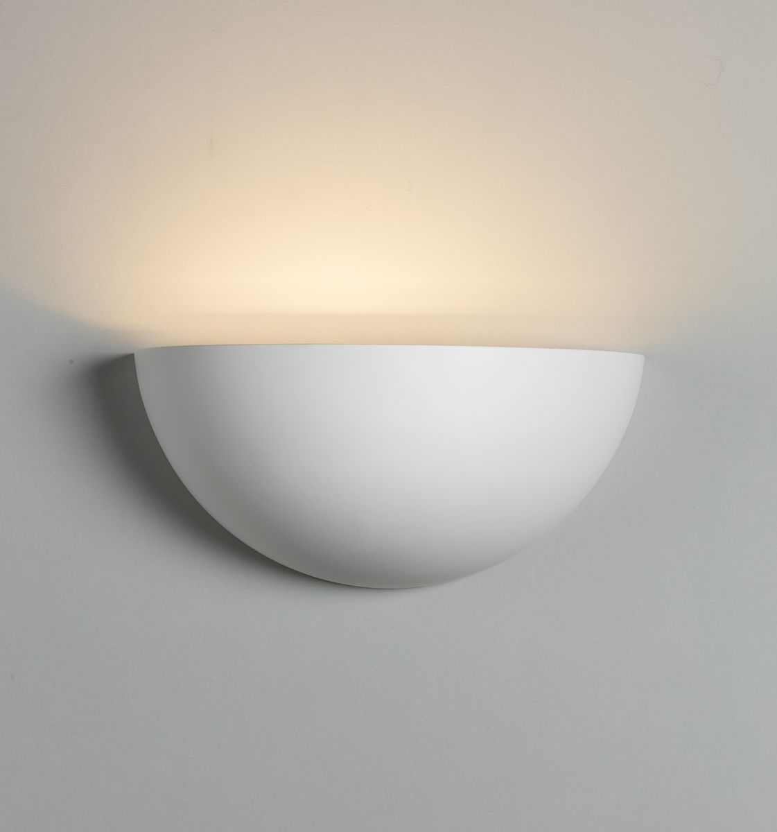 230V E14 40W Uplighter Plaster Wall Light - Elegant Design