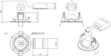 FireNova IP65 Fixed GU10 Downlight - Matt White
