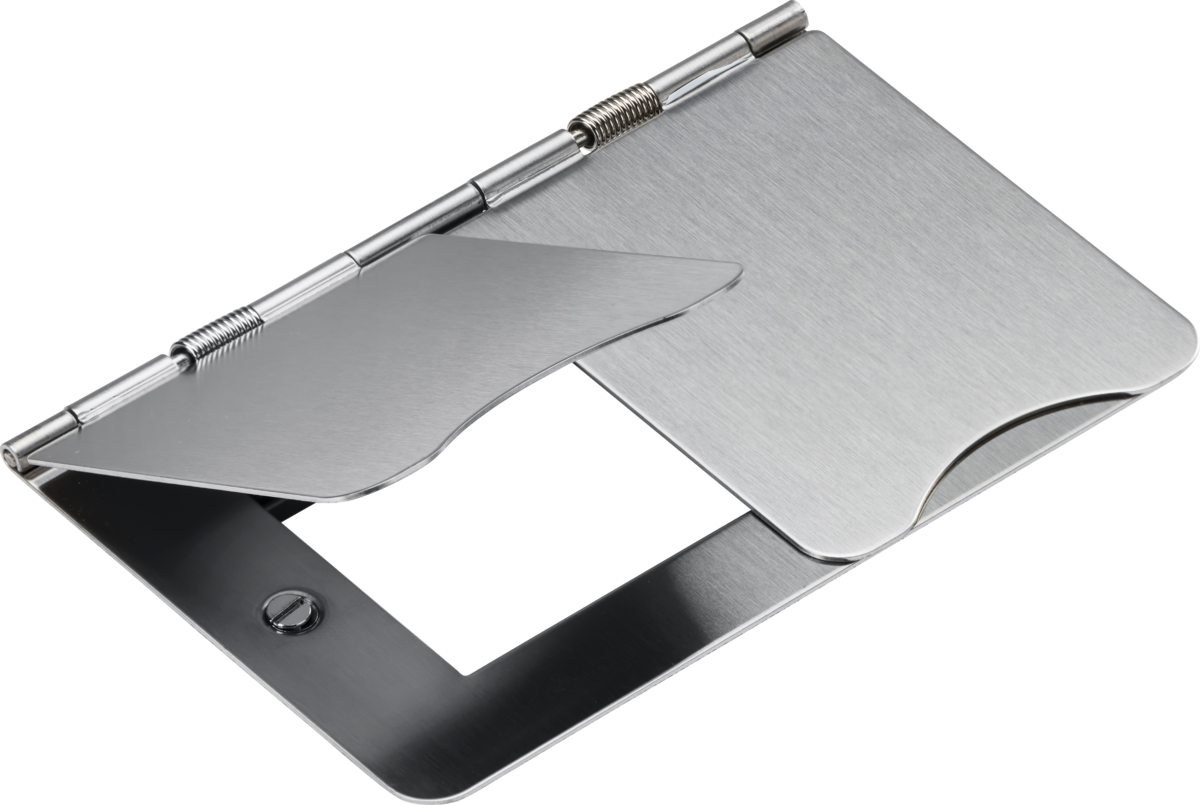 4G Modular Floor Plate in Brushed Chrome