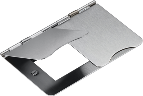 4G Modular Floor Plate in Brushed Chrome