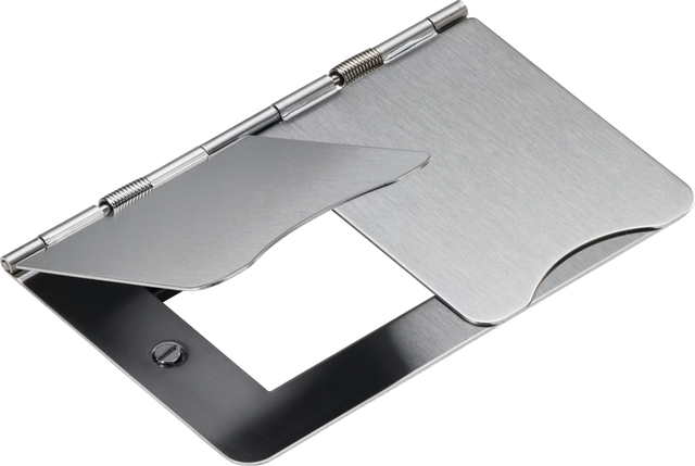 4G Modular Floor Plate in Brushed Chrome
