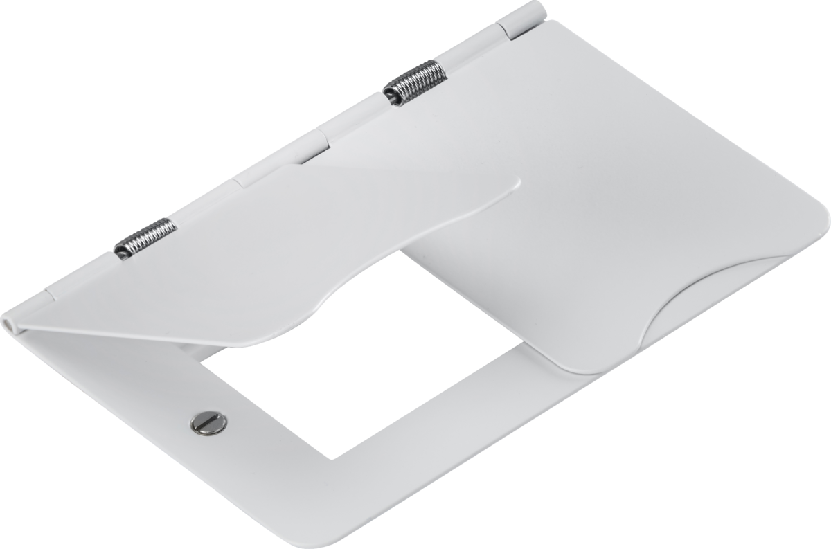 4G Modular Floor Plate - Matt White Suitable for Euro Module Inserts
