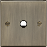 20A Flex Outlet Plate - Antique Brass