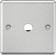 20A Flex Outlet Plate - Brushed Chrome