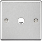 20A Flex Outlet Plate - Brushed Chrome