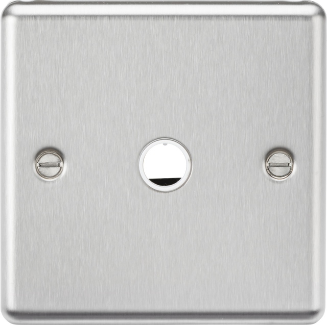 20A Flex Outlet Plate - Brushed Chrome
