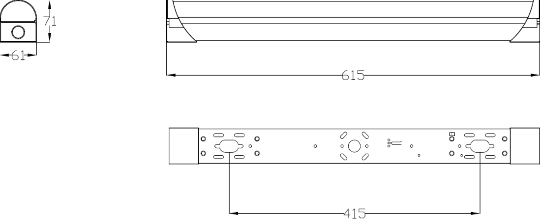 LED Battens Lighting Fixture - 12W