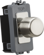 6A 1G 2-way Dummy Dimmer Module - Brushed Chrome