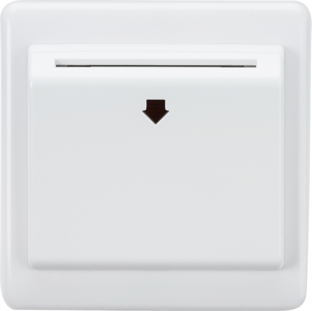 32A 1G Key Card Switch - White Finish