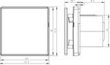 Secondary image of the IP45 100mm LED Backlit Extractor Fan
