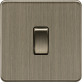 10AX 1G DP Switch - Antique Brass