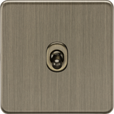 10AX 1G Intermediate Toggle Switch - Antique Brass