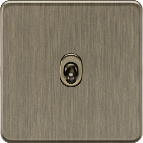 10AX 1G 2-way Toggle Switch - Antique Brass