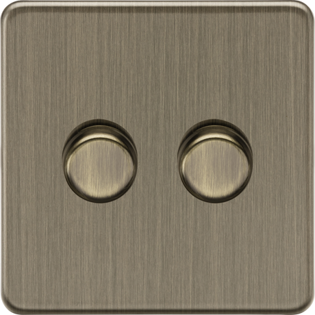 2G 2-way 10-200W Intelligent Dimmer - Antique Brass