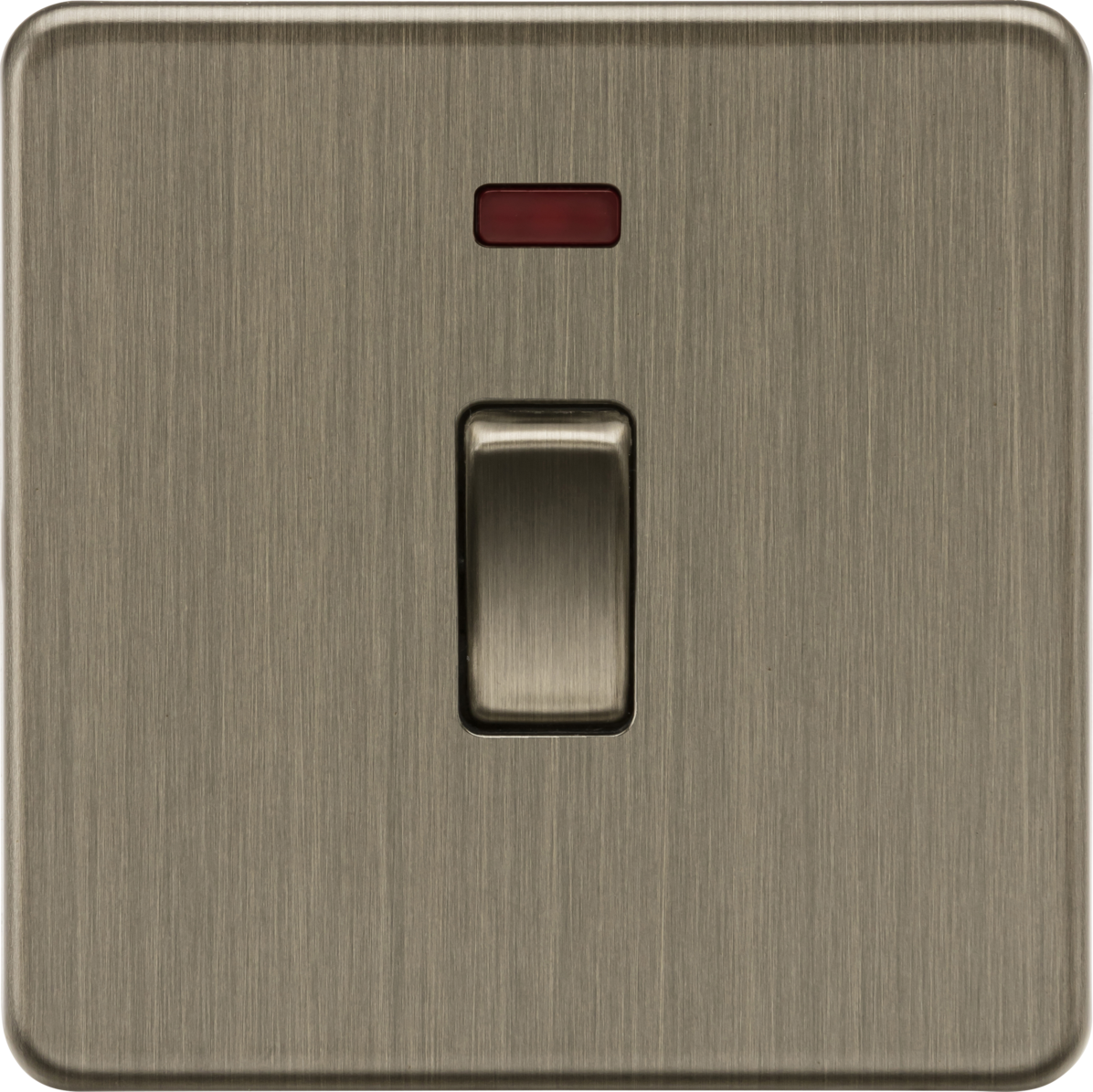 20A 1G DP Switch with Neon - Antique Brass