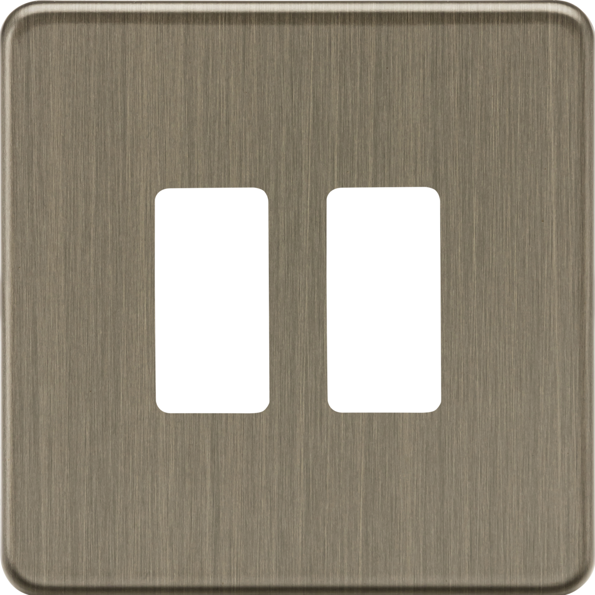 2G Grid Faceplate - Antique Brass