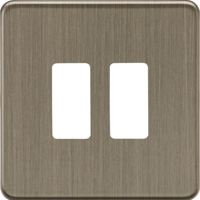 2G Grid Faceplate - Antique Brass