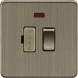 13A Switched Fused Spur - Antique Brass
