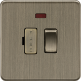 13A Switched Fused Spur - Antique Brass