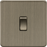 20A 1G DP Switch - Antique Brass