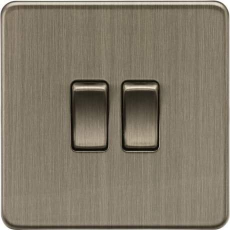 10AX 2G 2-Way Switch - Antique Brass
