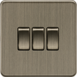 10AX 3G 2-Way Switch - Antique Brass