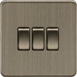 10AX 3G 2-Way Switch - Antique Brass