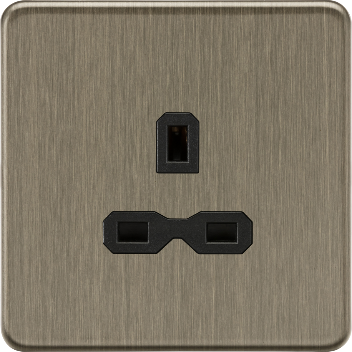 13A 1G Unswitched Socket in Antique Brass