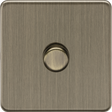 1G 2-way 10-200W Intelligent Dimmer Switch - Antique Brass