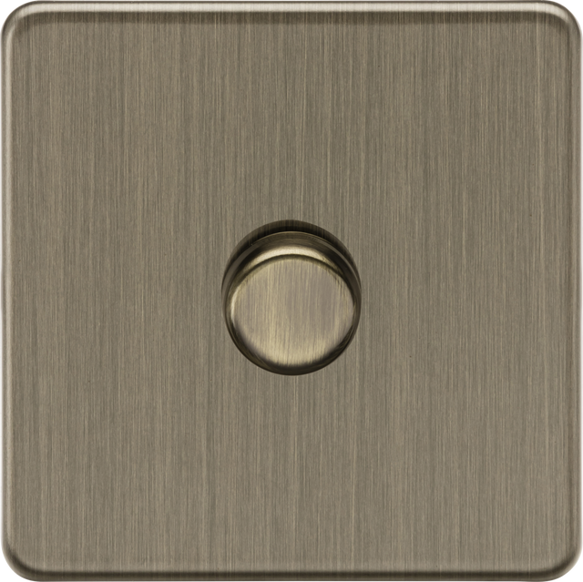 1G 2-way 10-200W Intelligent Dimmer Switch - Antique Brass