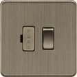 13A Switched Fused Spur Unit - Antique Brass